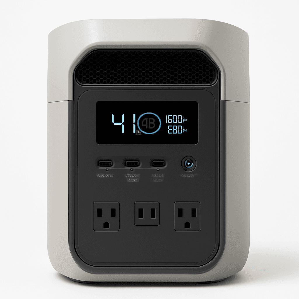 EF ECOFLOW Delta 3 Classic Portable Power Station, 1024Wh 1800W