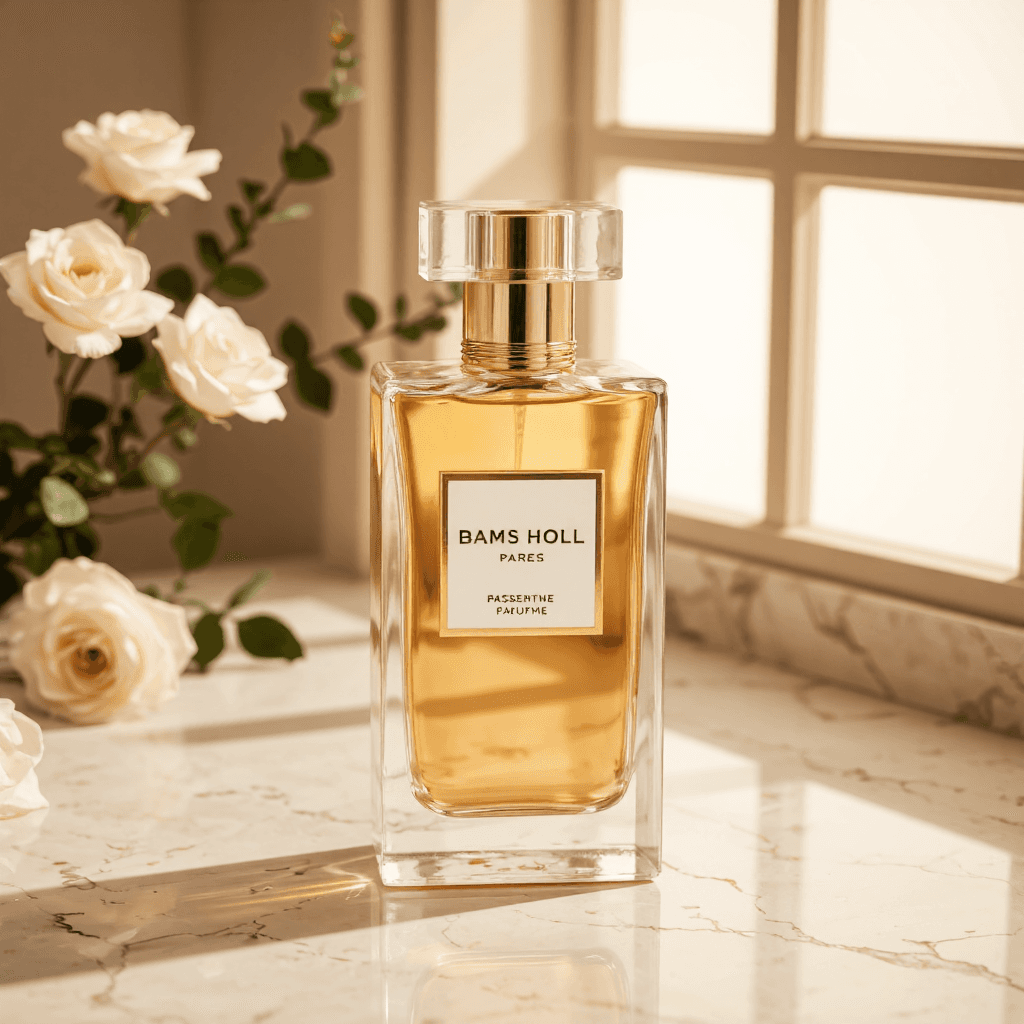 product photography of perfume