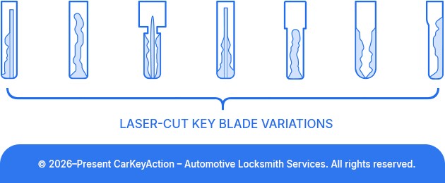 laser cut key variations