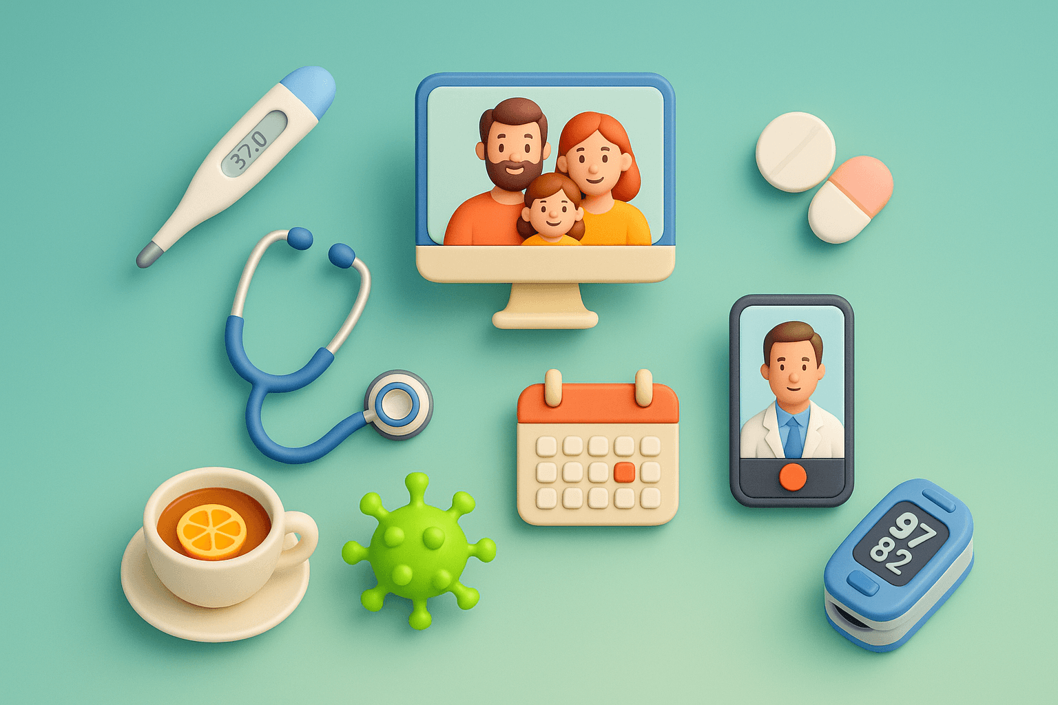 Health Sync EHR system interface displaying patient management dashboard with doctor profiles, medical tools, and scheduling features