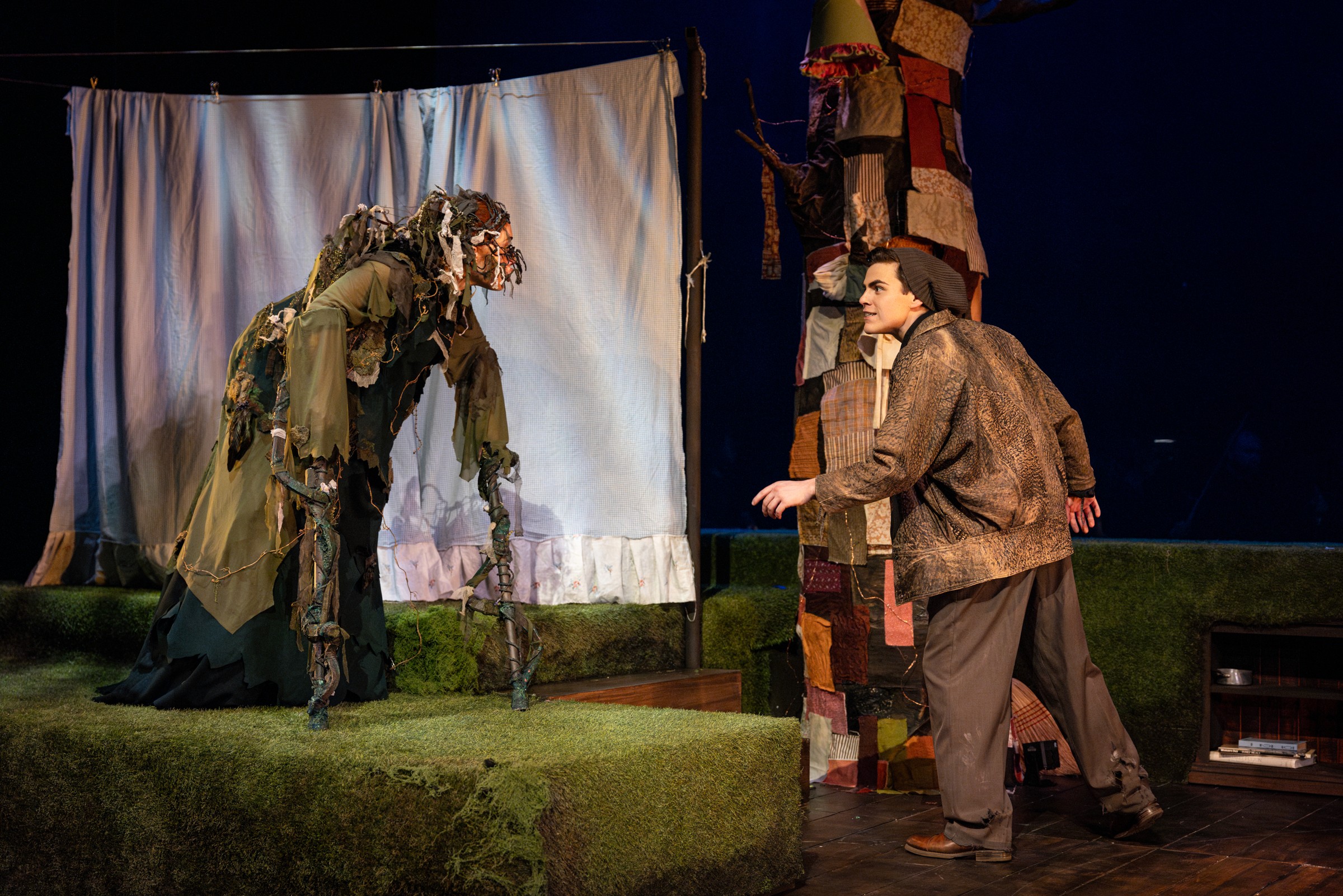 Man in chair introducing the show