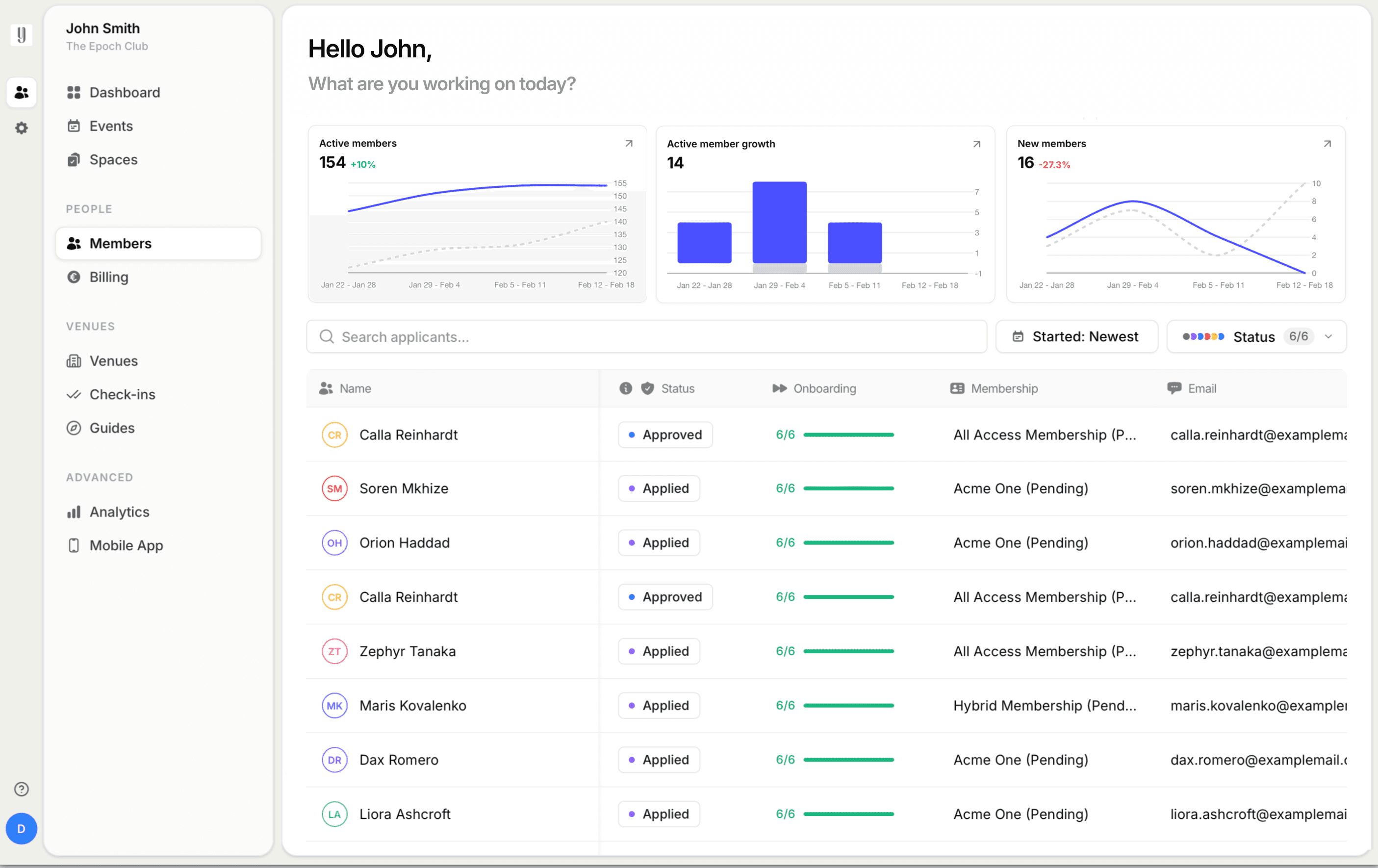An image of Dreelio's dashboard