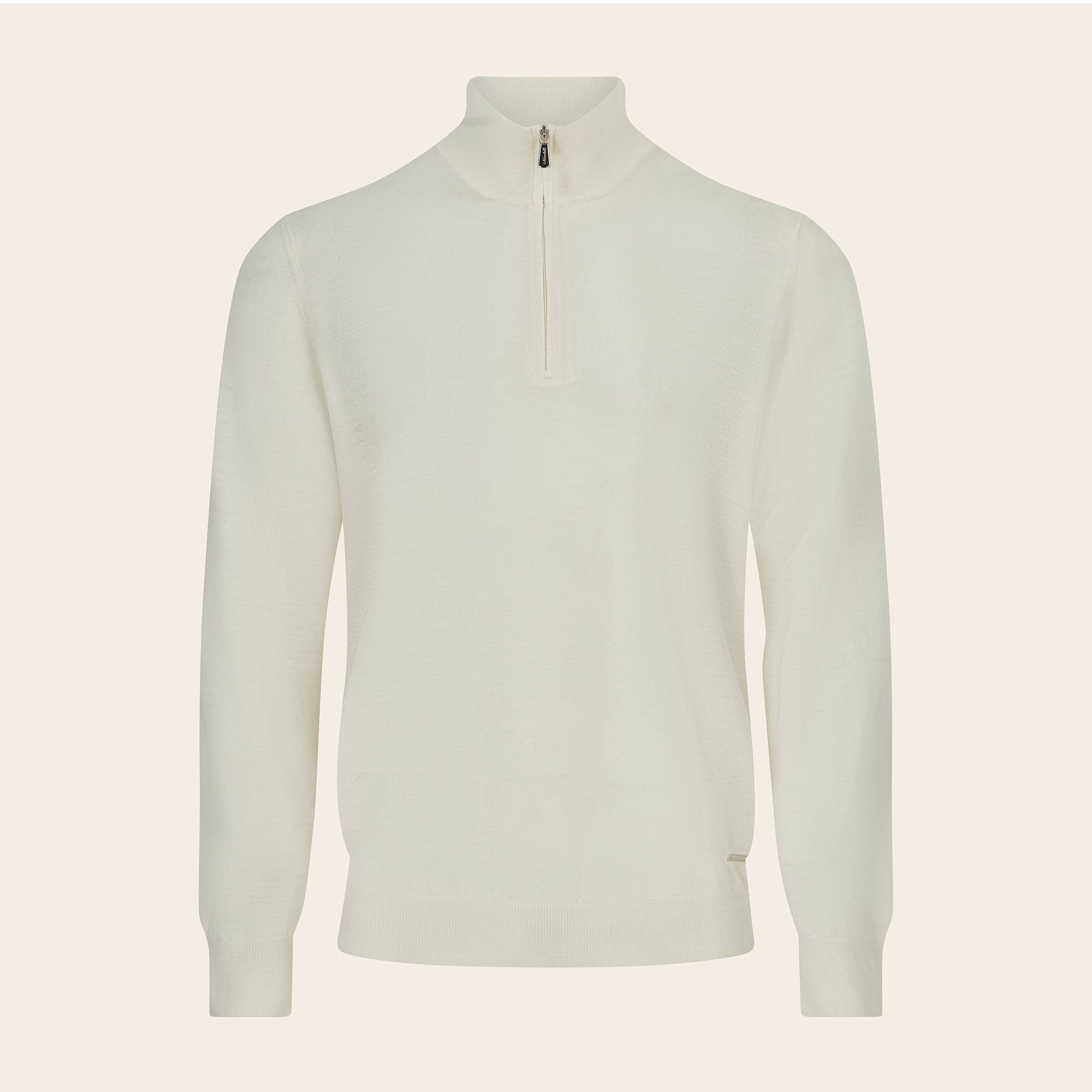 Wool Quarter Zip Jumper - Mandelli UK