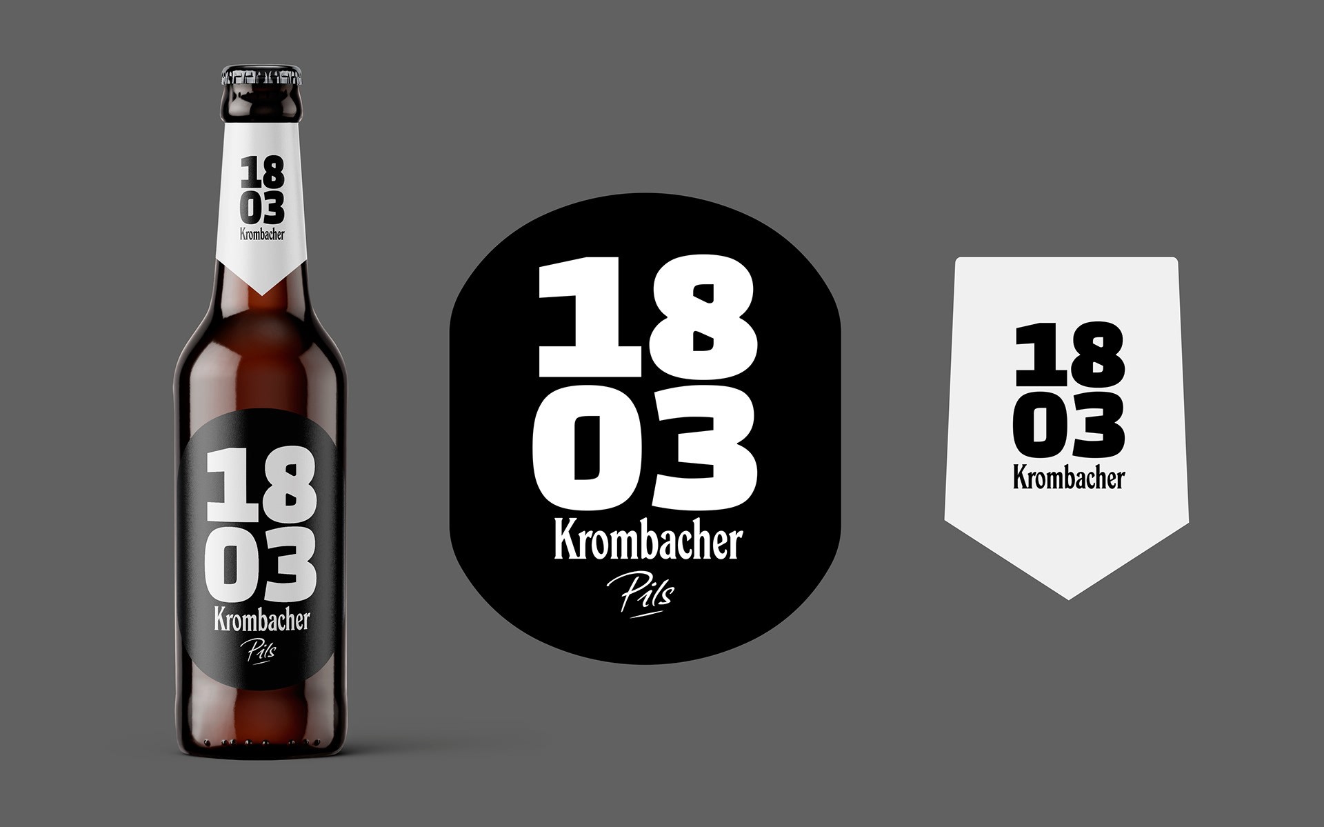 Labeldesign für die Krombacher Nightlife Edition – reduziert, laut und bewusst anders gedacht.