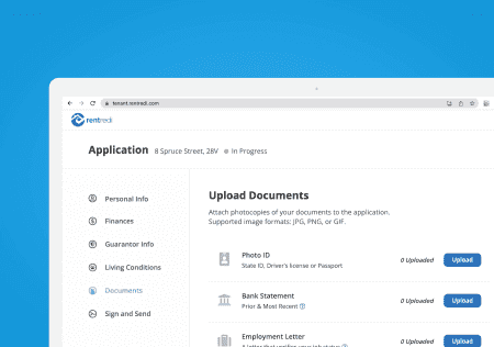 RentRedi's tenant web portal