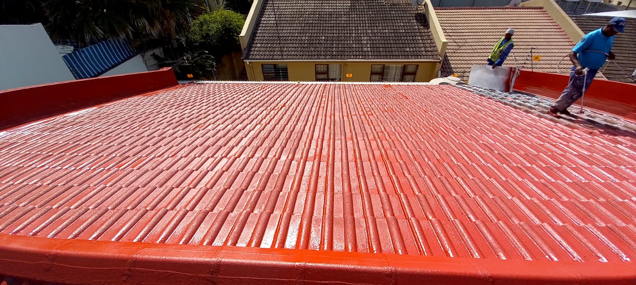 Residential roof coated with Eco Rubber