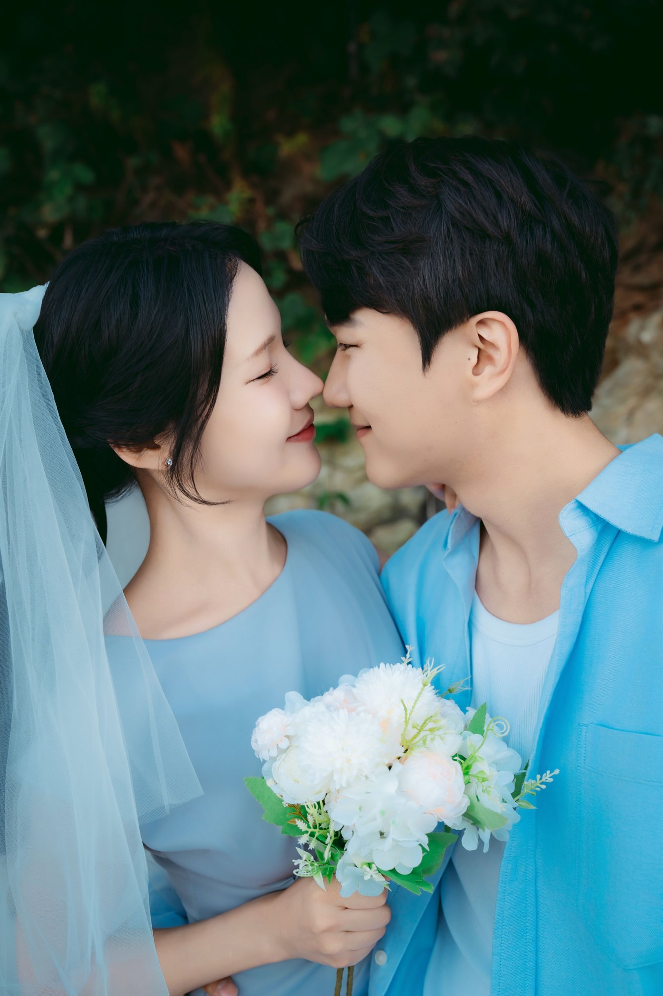 안산 대부도 구봉도 바다웨딩스냅 촬영 후기 | 낭만별비스튜디오가 담아낸 숲과 서해의 블루톤 야외웨딩