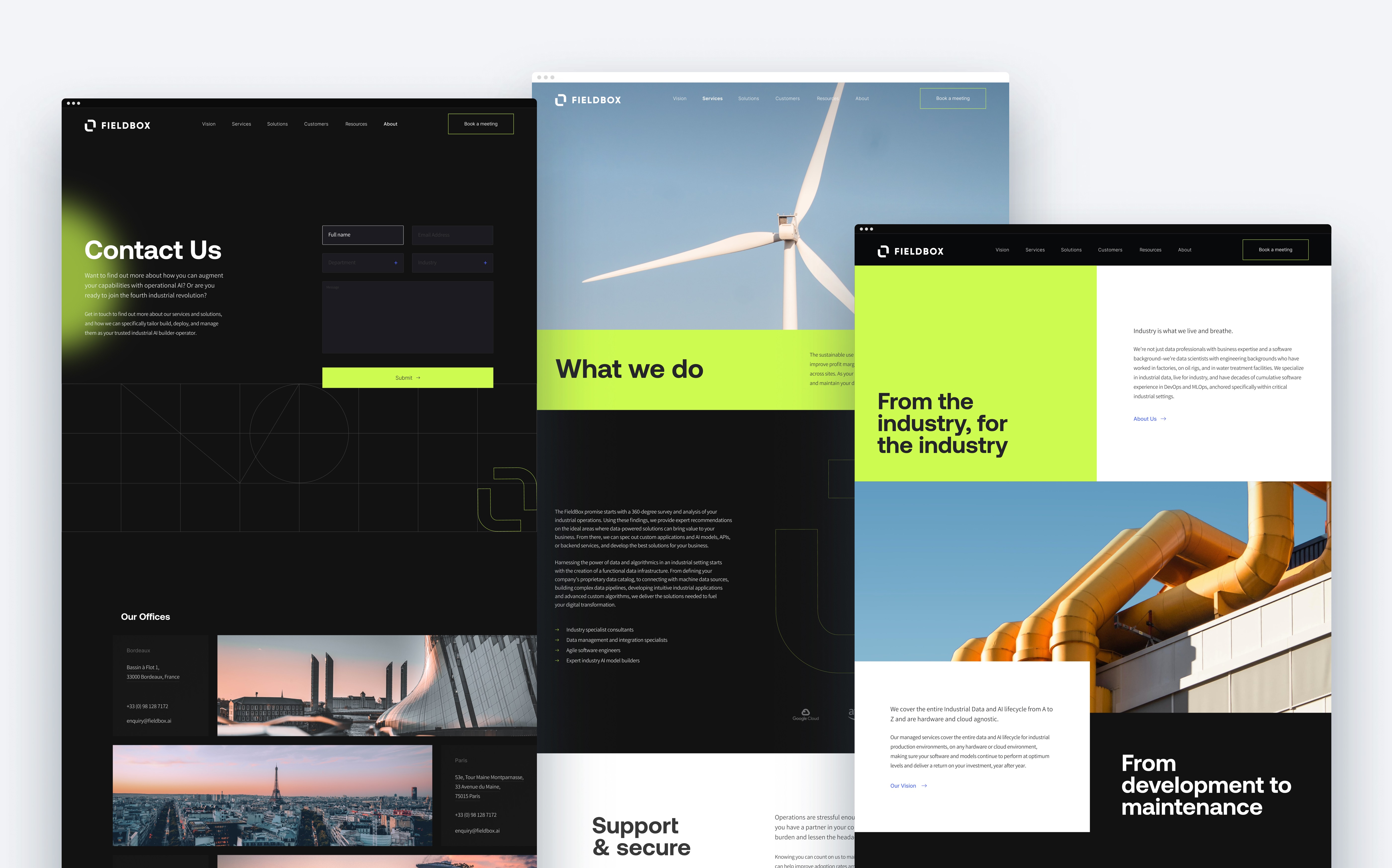 Fieldbox Branding Web page
