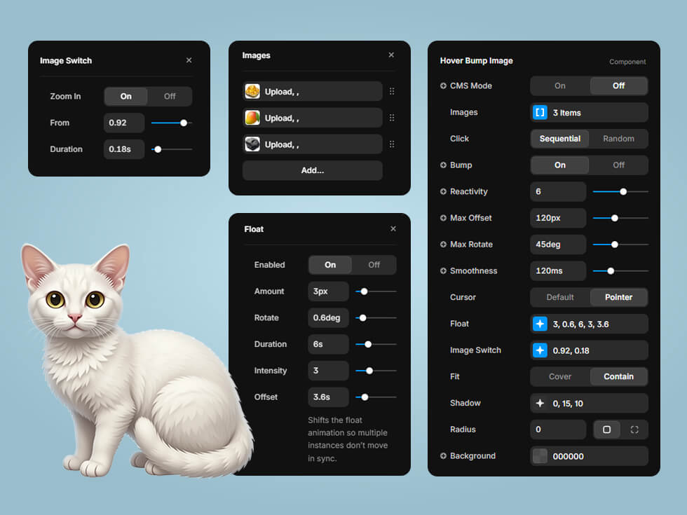 Capture d'écran du component Framer Orbit Carousel
