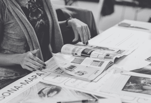 group of people walking on the stairs