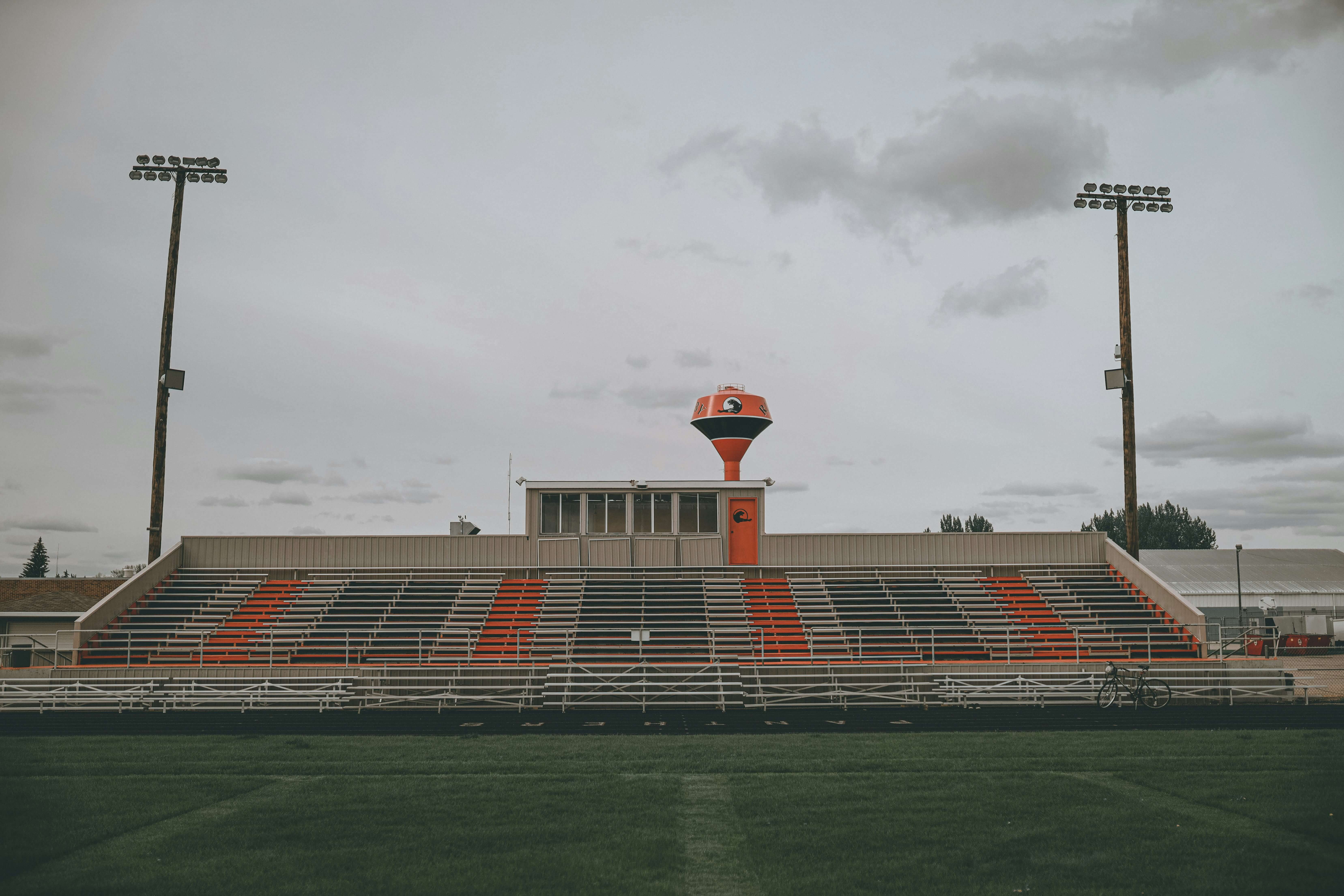 football field, stadium