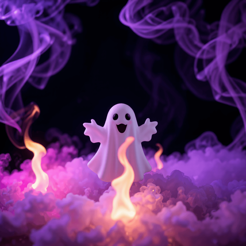 product photography of ghost pokemon figure