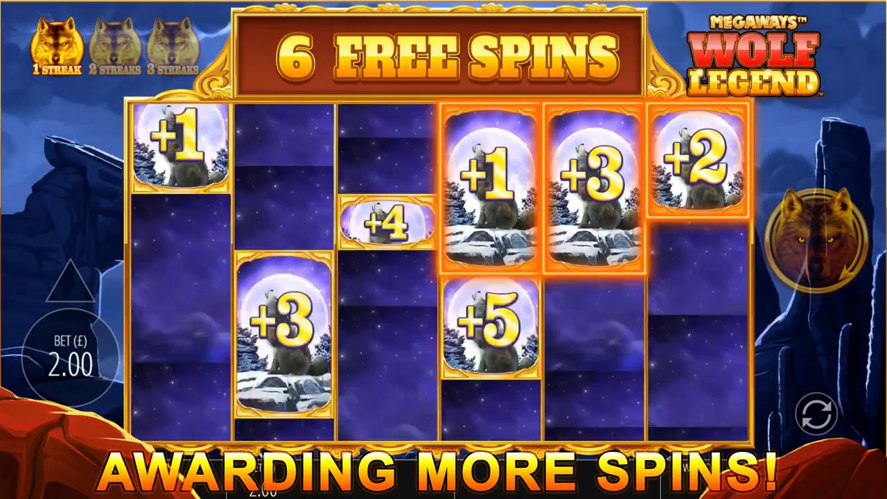 Wolf Legend Megaways — Free Spins (capture teaser officiel YouTube)