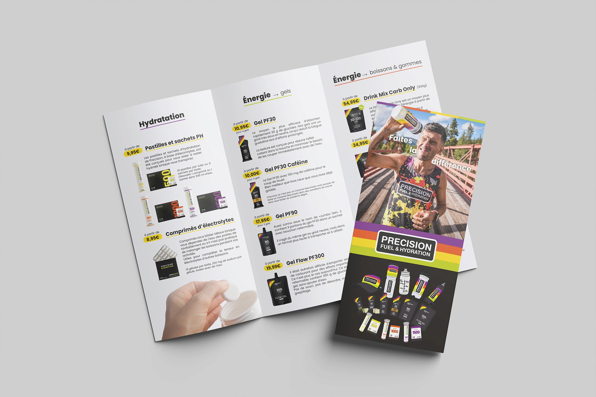 Flyer Precision fuel marque de nutrition sportive