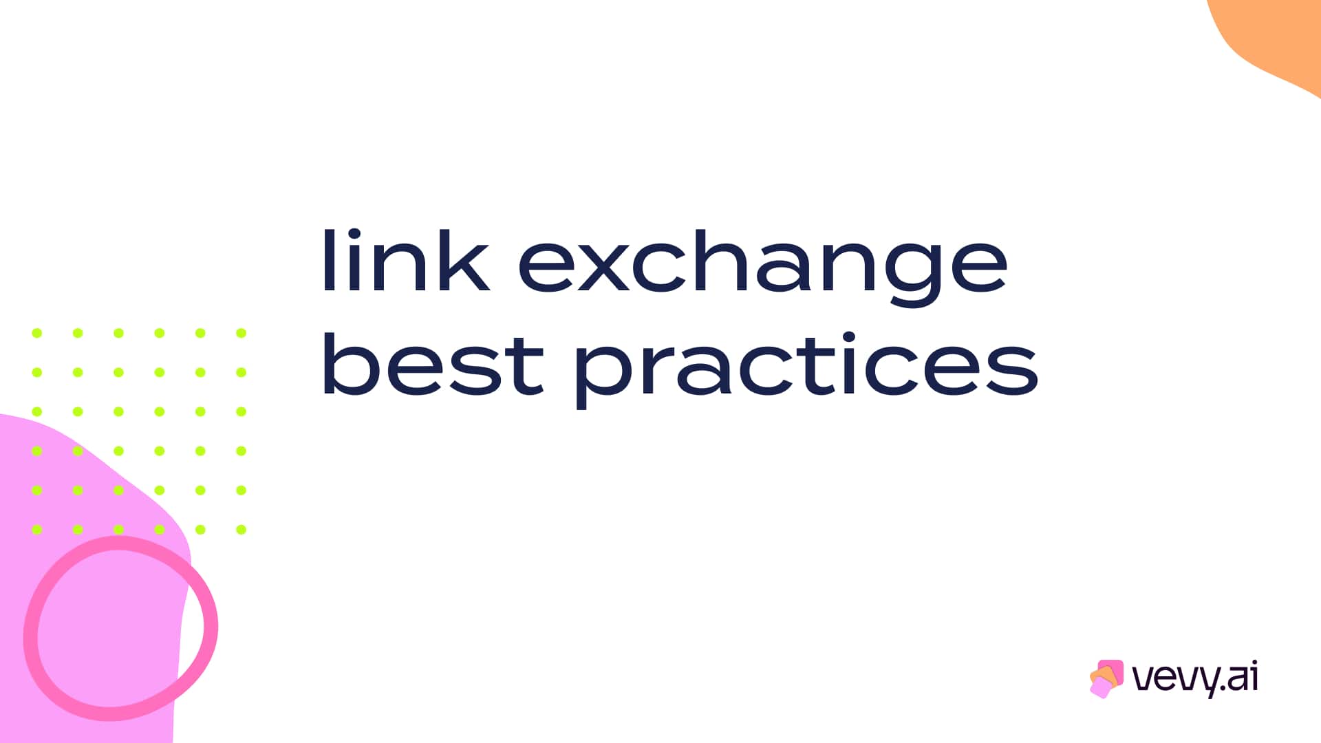 link exchange best practices