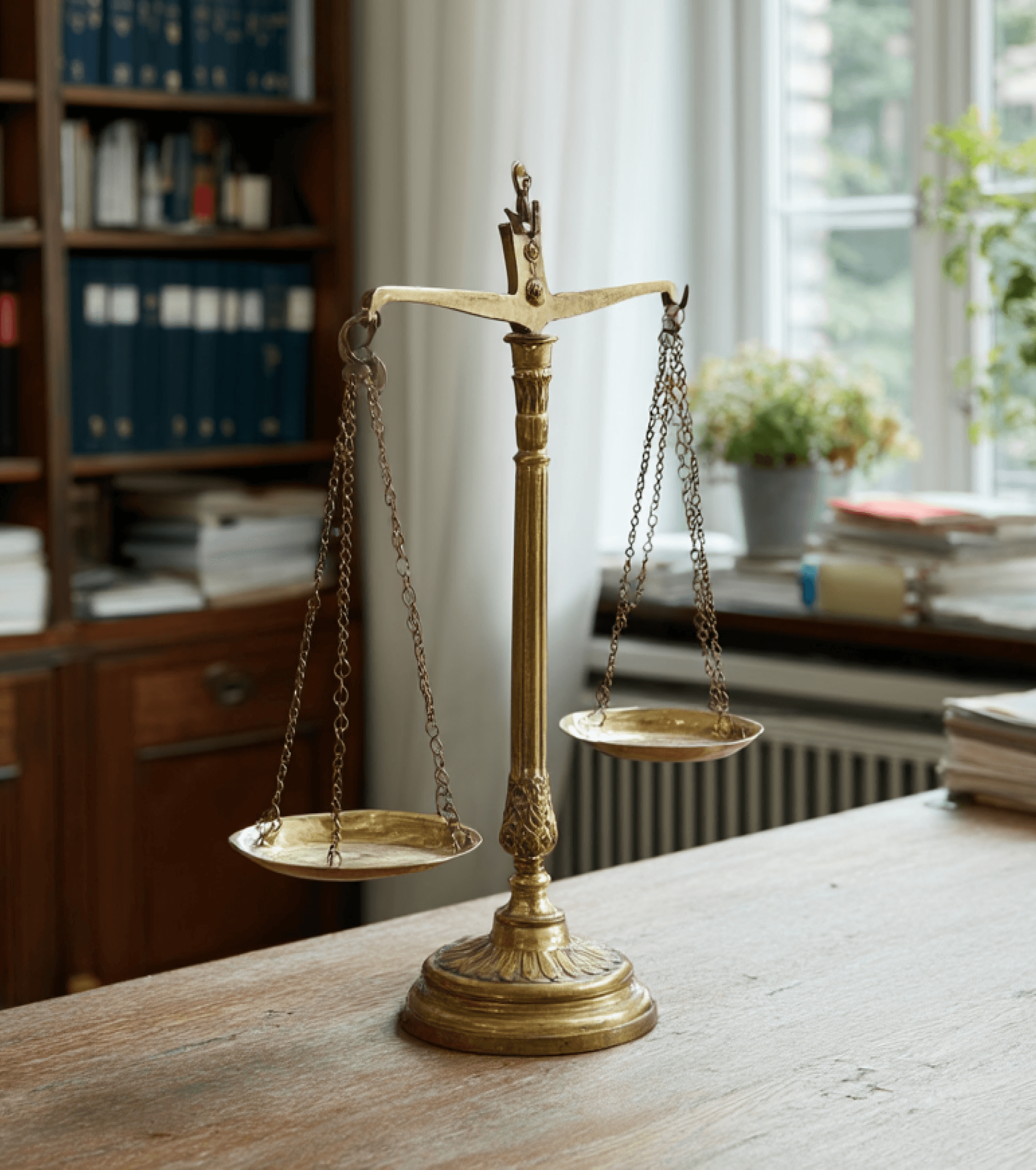 Gouden rechtsweegschaal