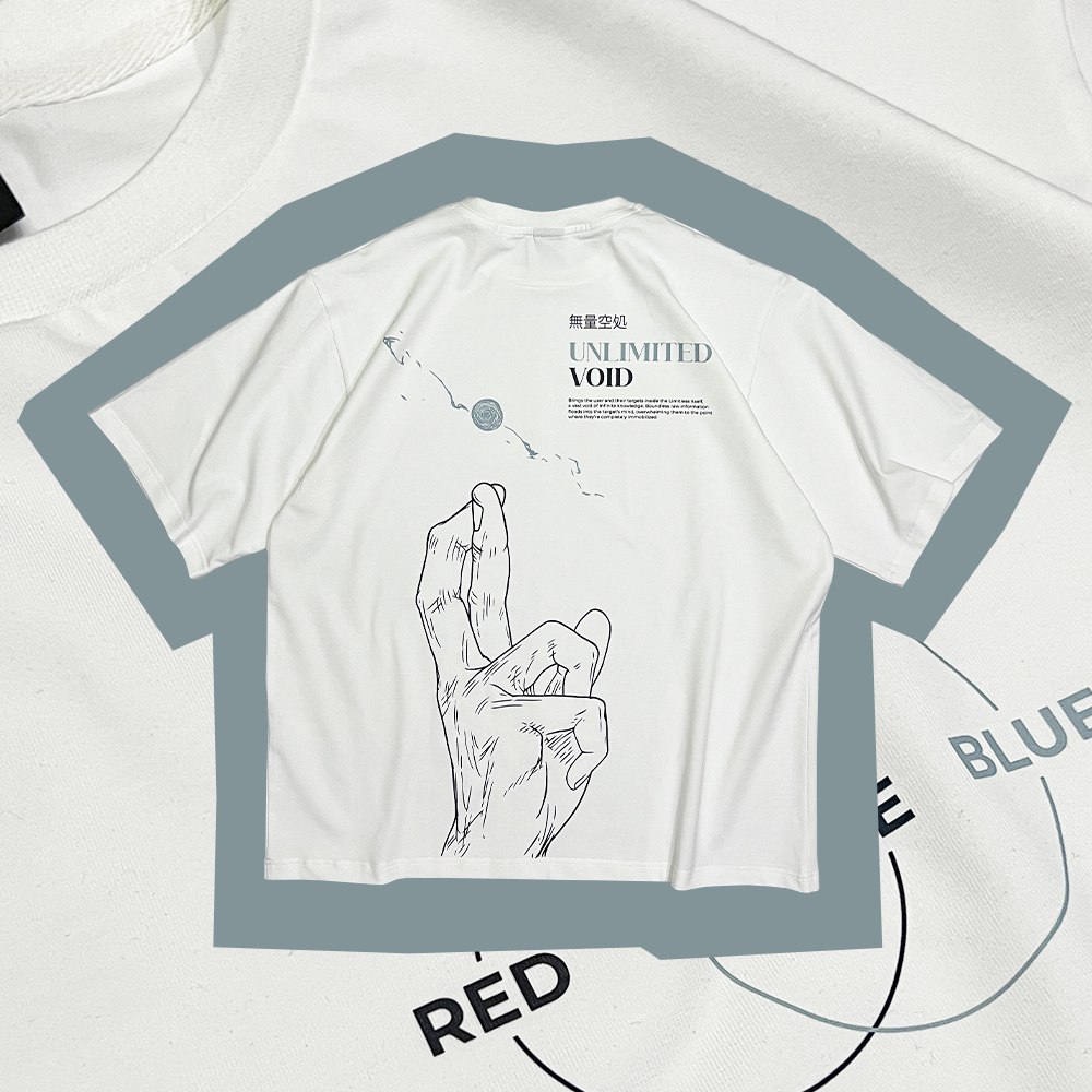 Infinite Transcendence White / Satoru Gojo Oversized Tee