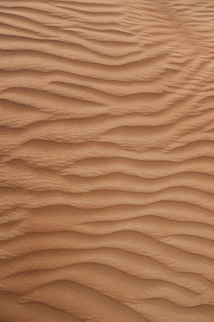 Wavy sand dunes texture with warm desert tones