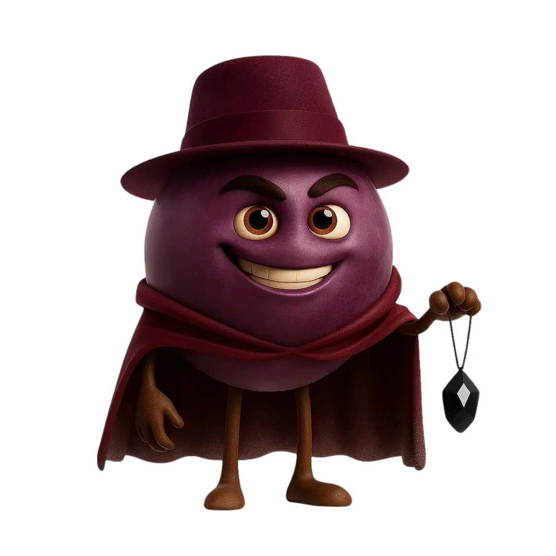 Aglianico grape berry illustration for wine education.