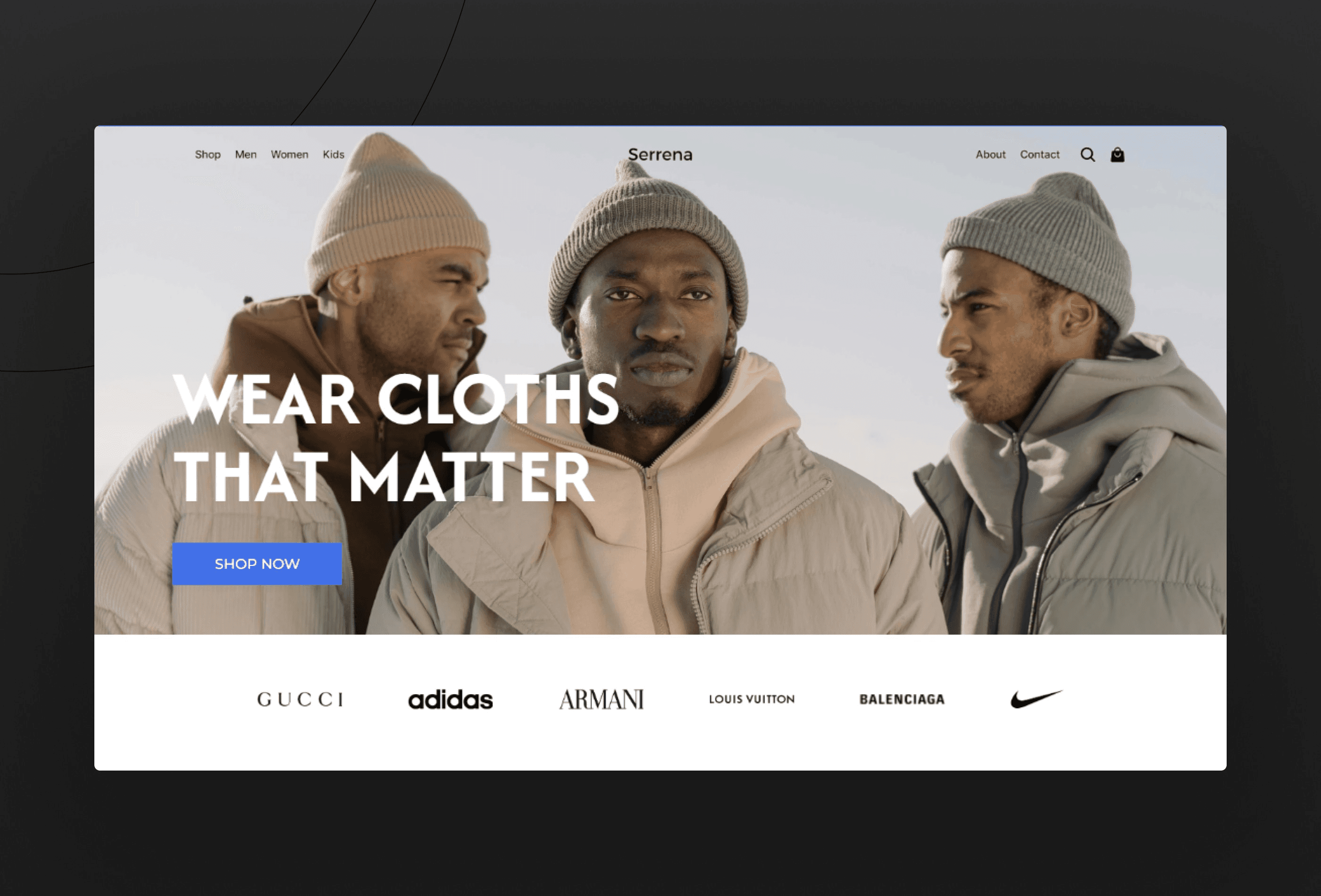 Top 10 Free Ecommerce Templates - Serrena