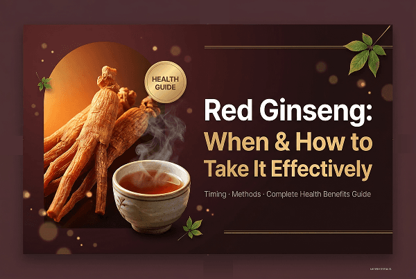 red ginseng best time