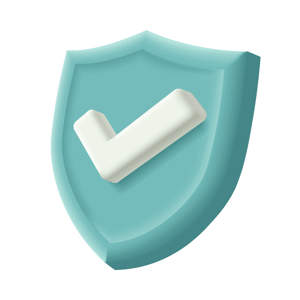 A Blue cyber security shield