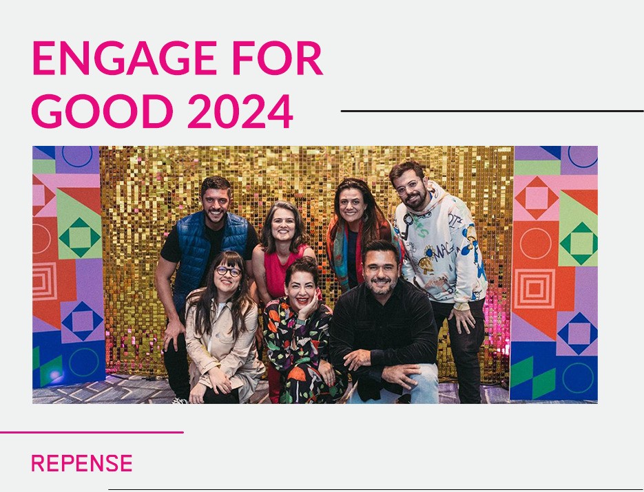 OtavioDias_CEO da Repense (direita, de preto) com participantes do Engage for Good