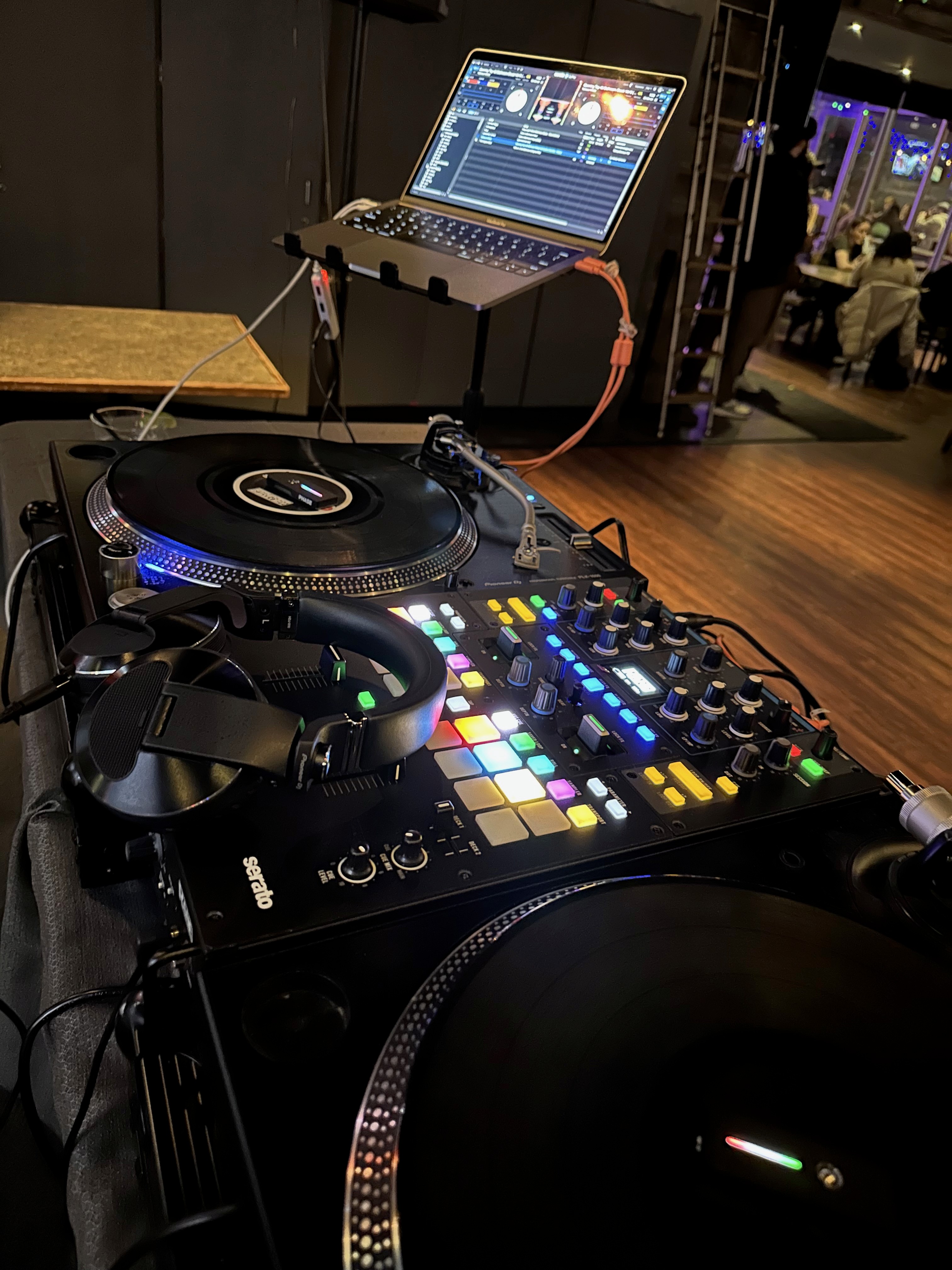 DJ equipment setup for Jay Stylez Entertainment weddings and events