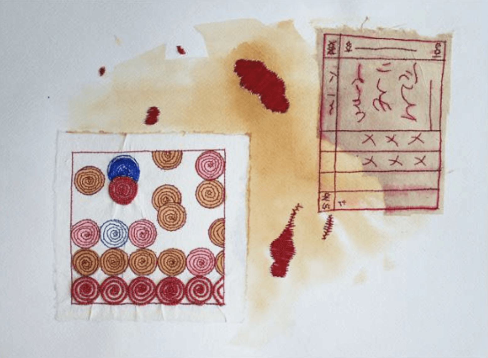 herd of sheep on road painting