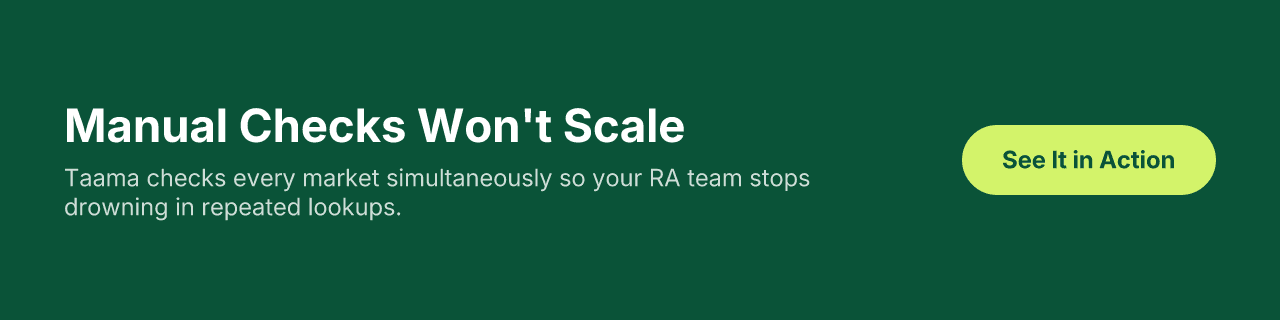 Manual Checks Wont Scale Taama