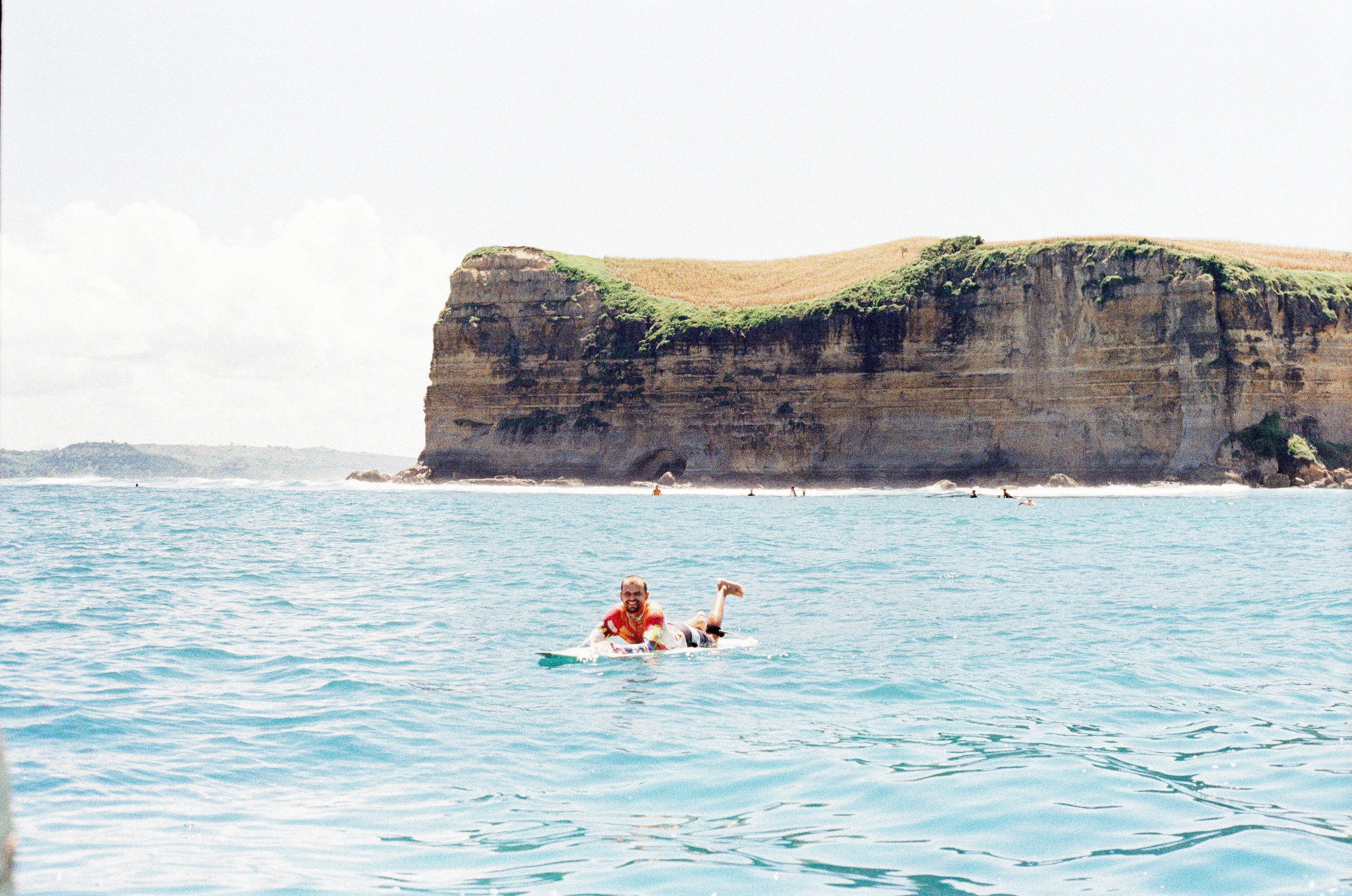 longboarder after surf session in Sumbawa