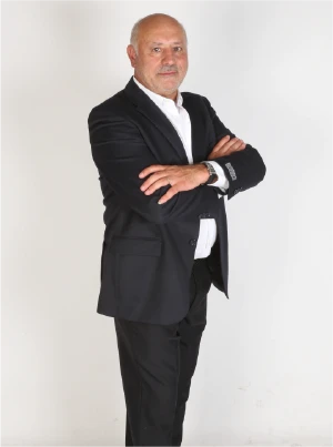 man standing near balcony