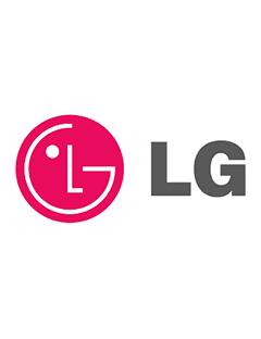 LG Electronics Logo - Pink, Grey and White
