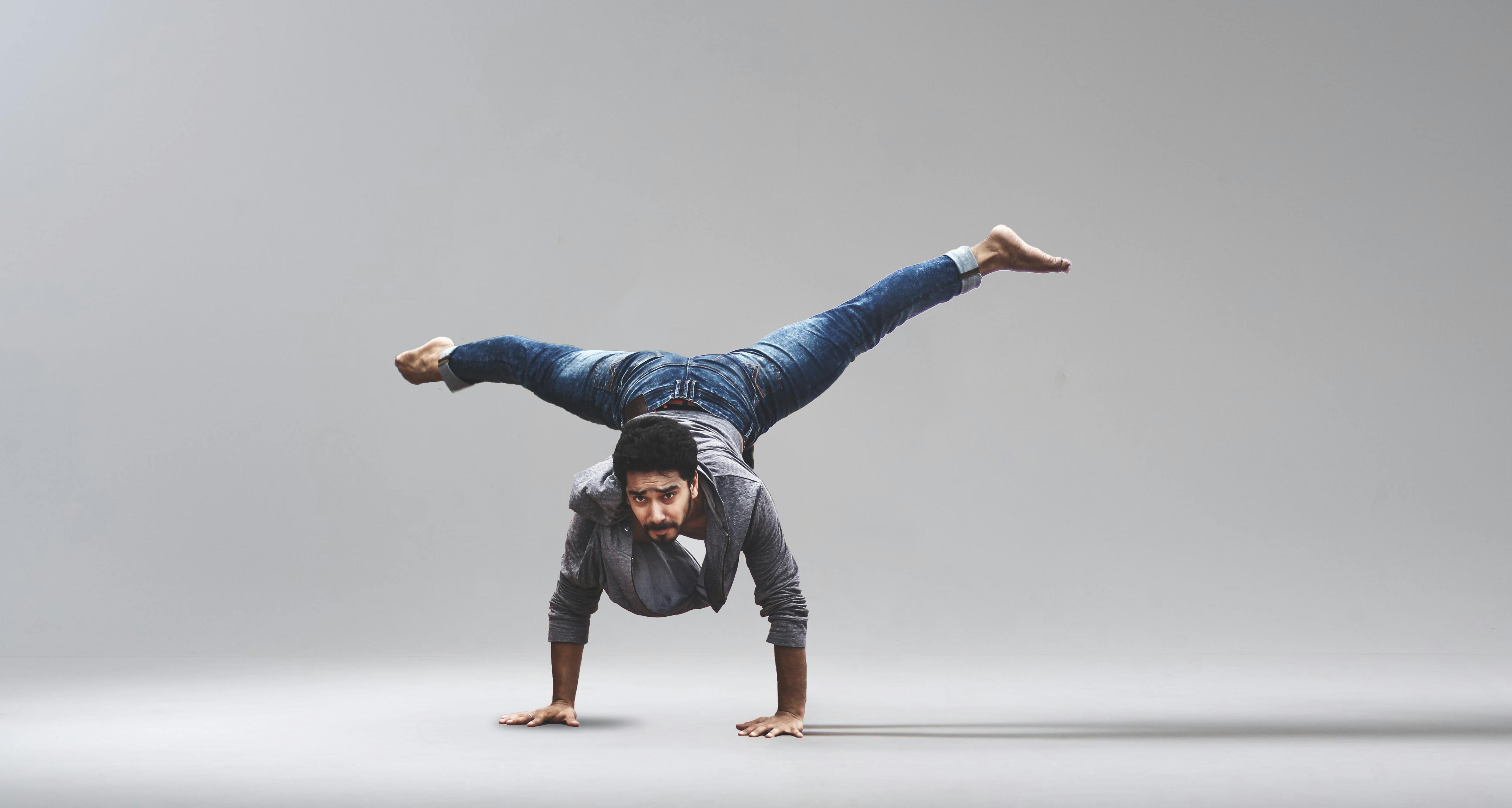 SOmeone doing gymnastics