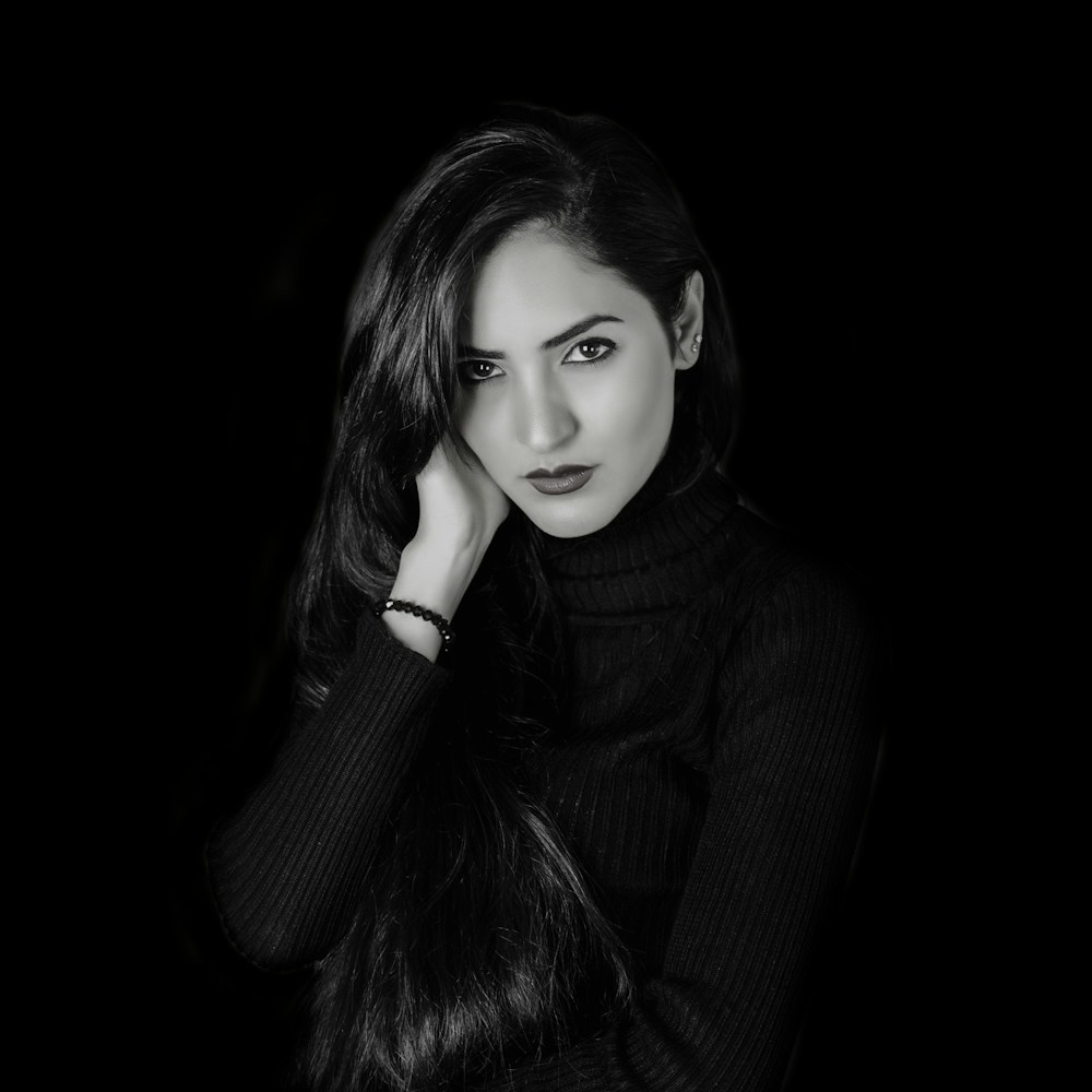 Black and white portrait of creator Nina Vale
