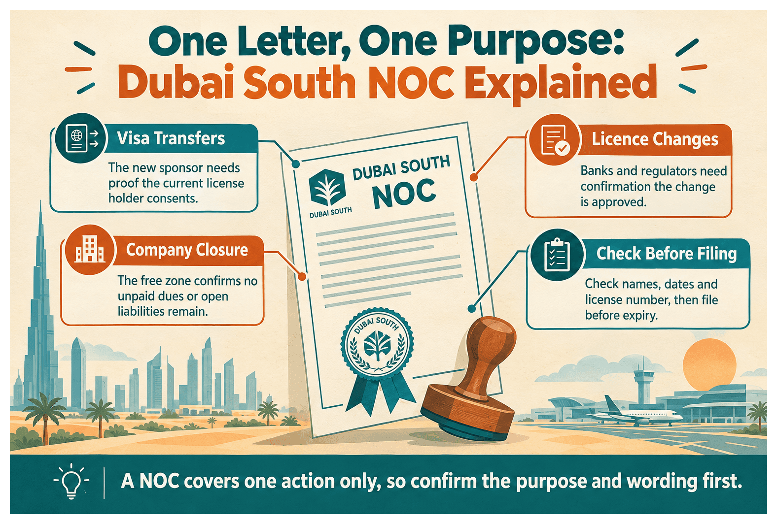 Infographic: What Is a No Objection Certificate from Dubai South and When You Need One