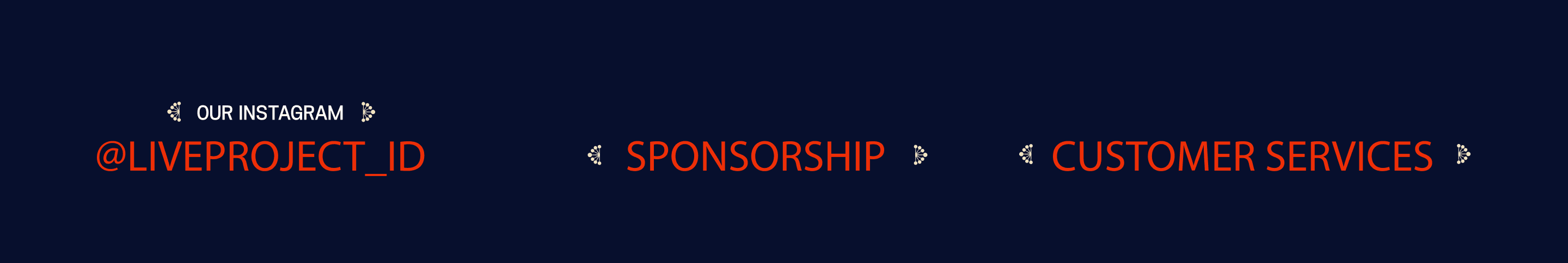 Instagram @liveproject_id, sponsorship and customer services