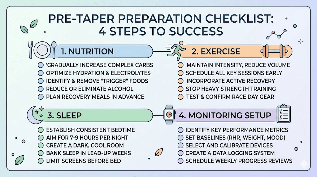 Pre-taper preparation checklist for stopping tirzepatide safely