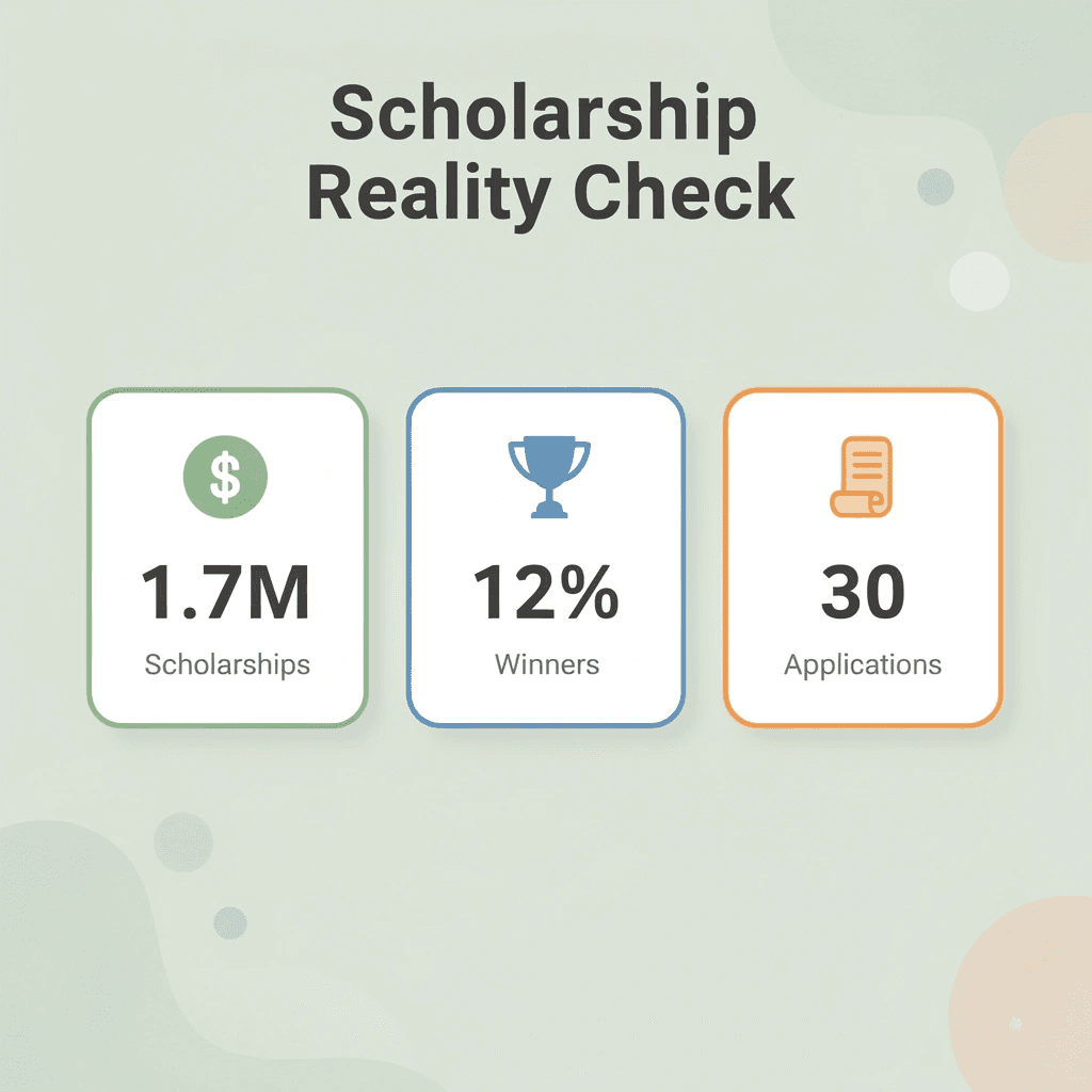 Statistics showing scholarship landscape data - Science Scholarships