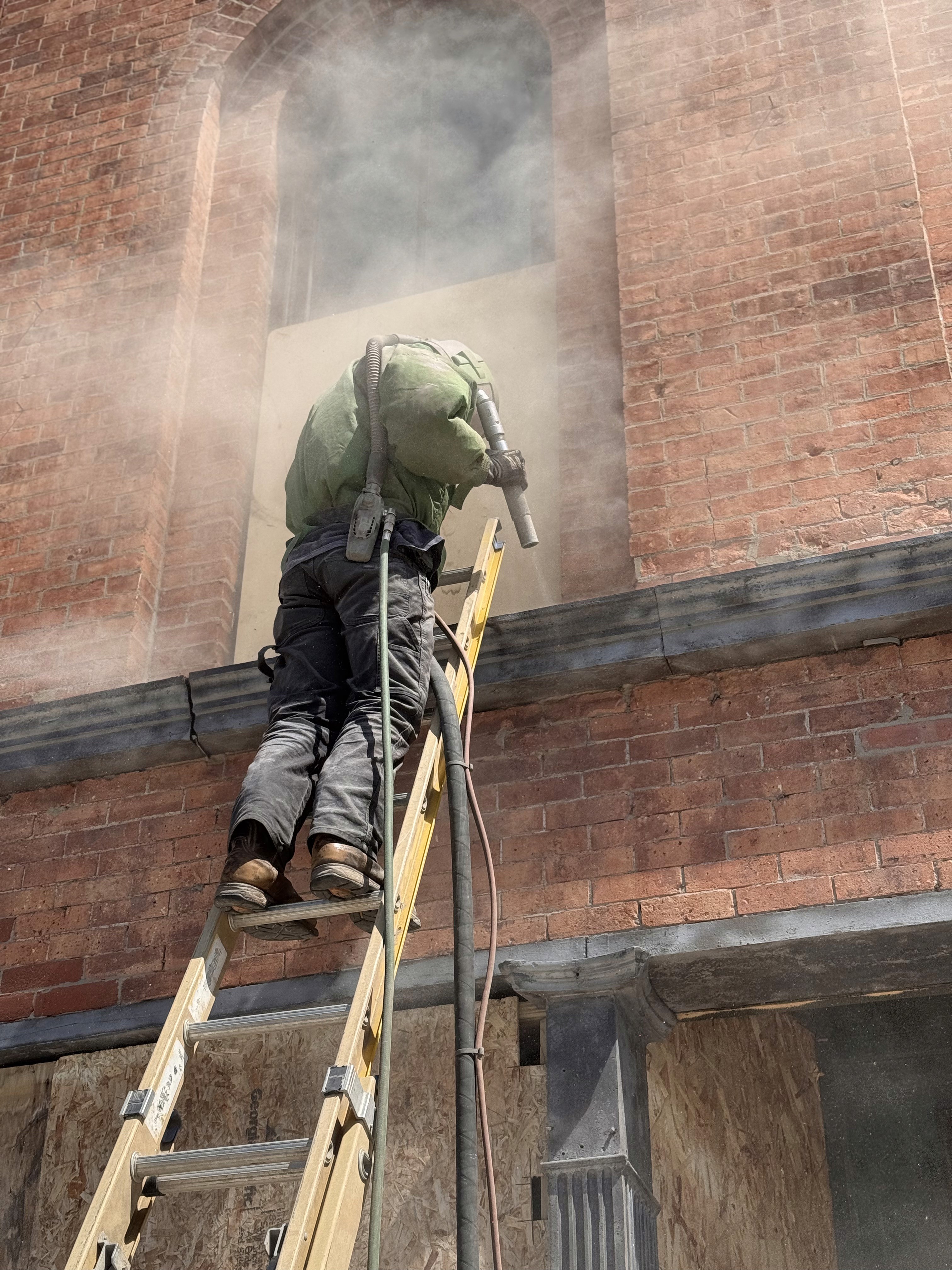 Brick & concrete restoration by Rochester Sandblasting