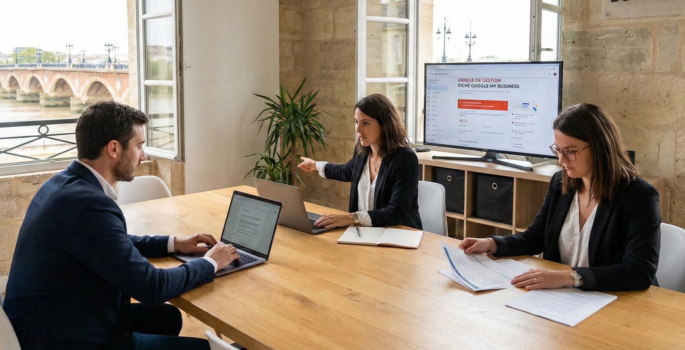 une agence digitale qui travaille sur les fiches GMB