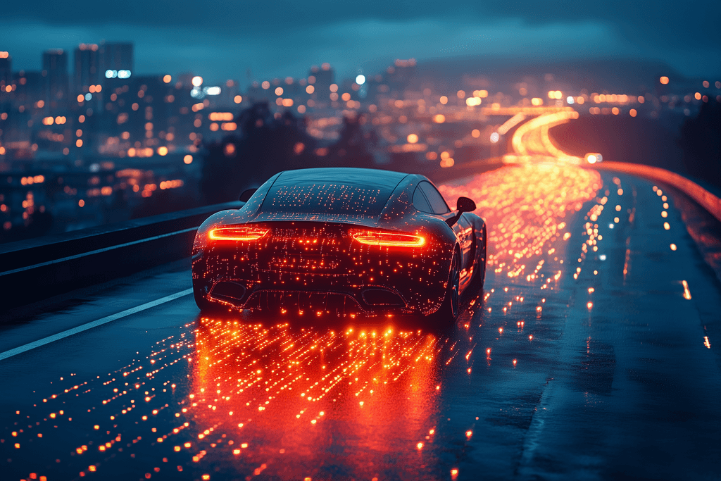 Modern sports car, automobile