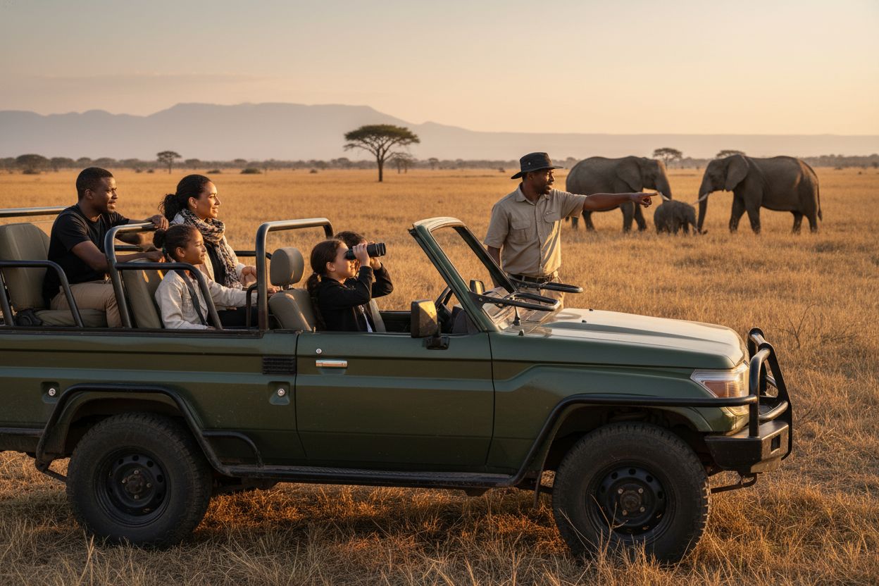 familia safari jeep