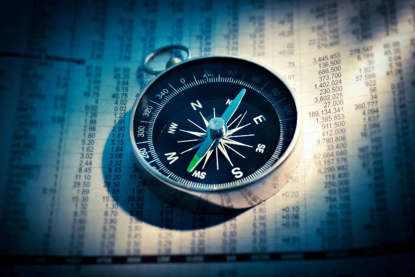 compass blur business background