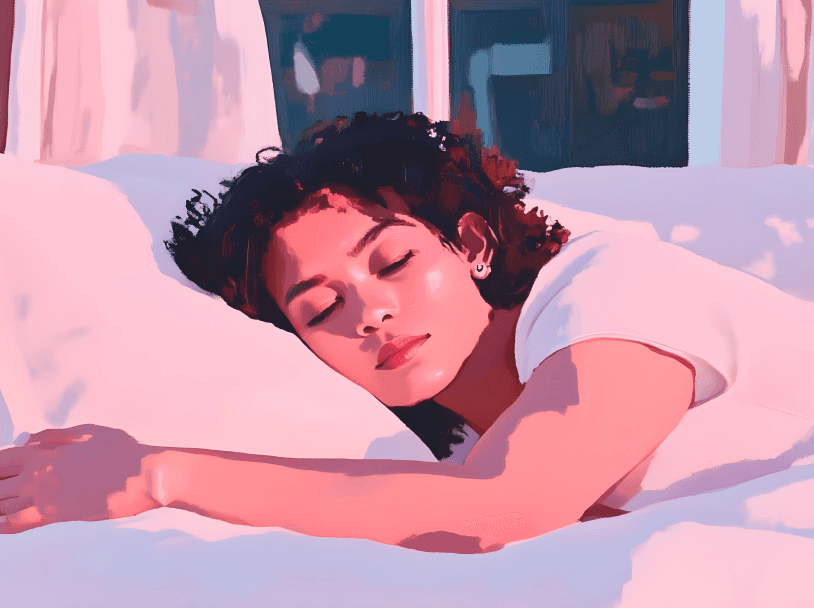 A woman sleeping peacefully