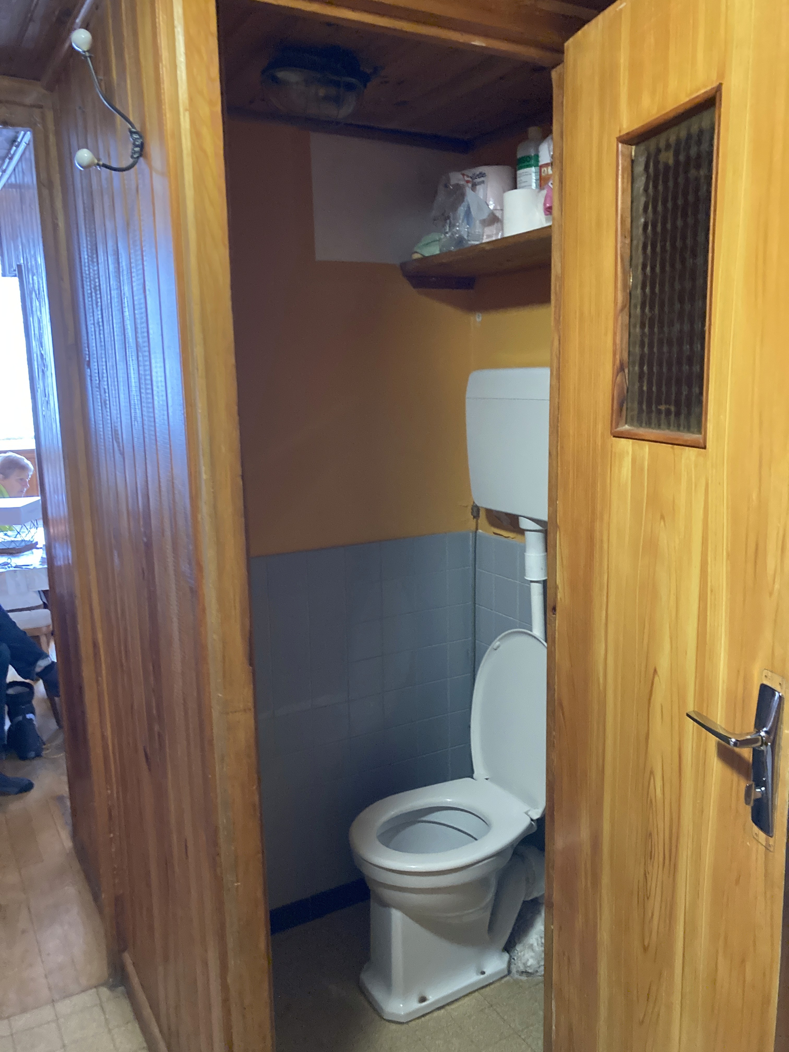 Photo des toilettes avant les travaux.