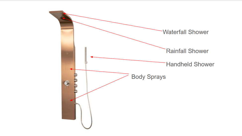 Pulse Shower Spa Bronze