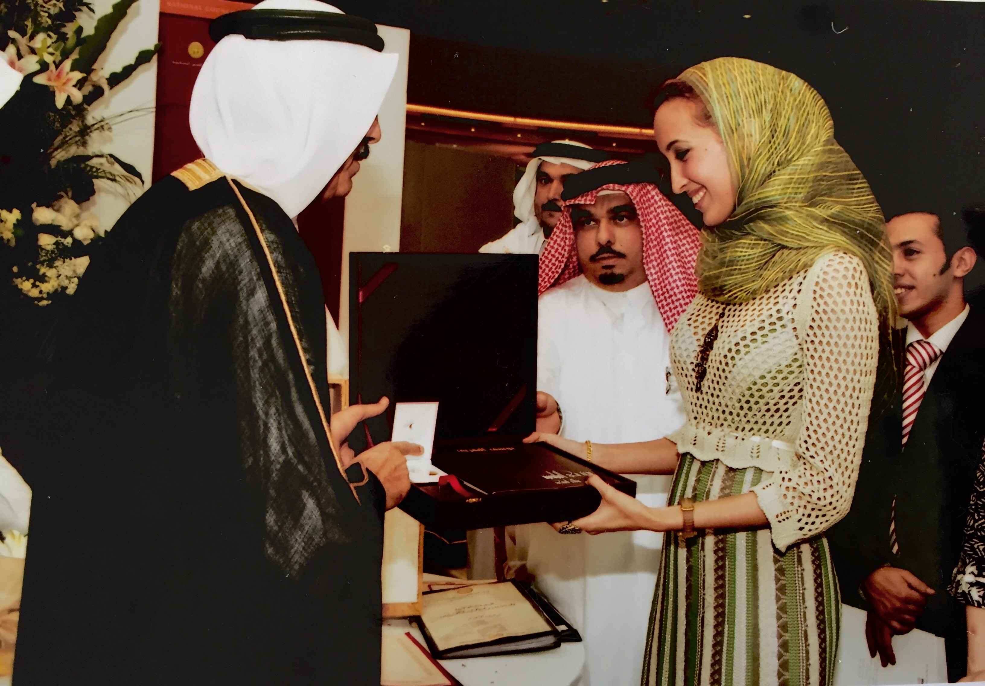 H.H Dr Nauf AlBendar & Qatar’s Minister of Culture at the time, H.E. Dr. Mohamed Abdul Raheem Kafoud