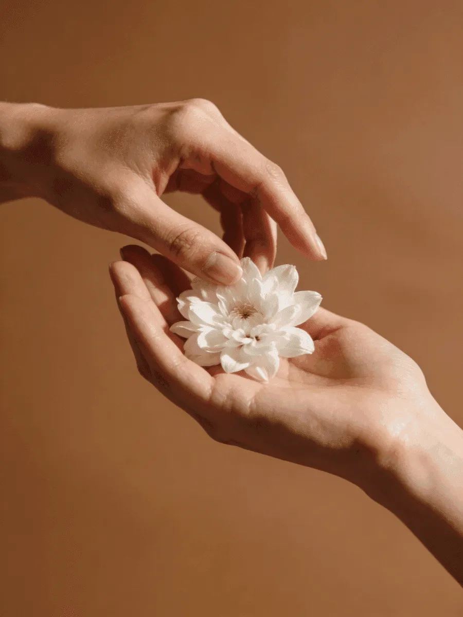 Hands and Flower