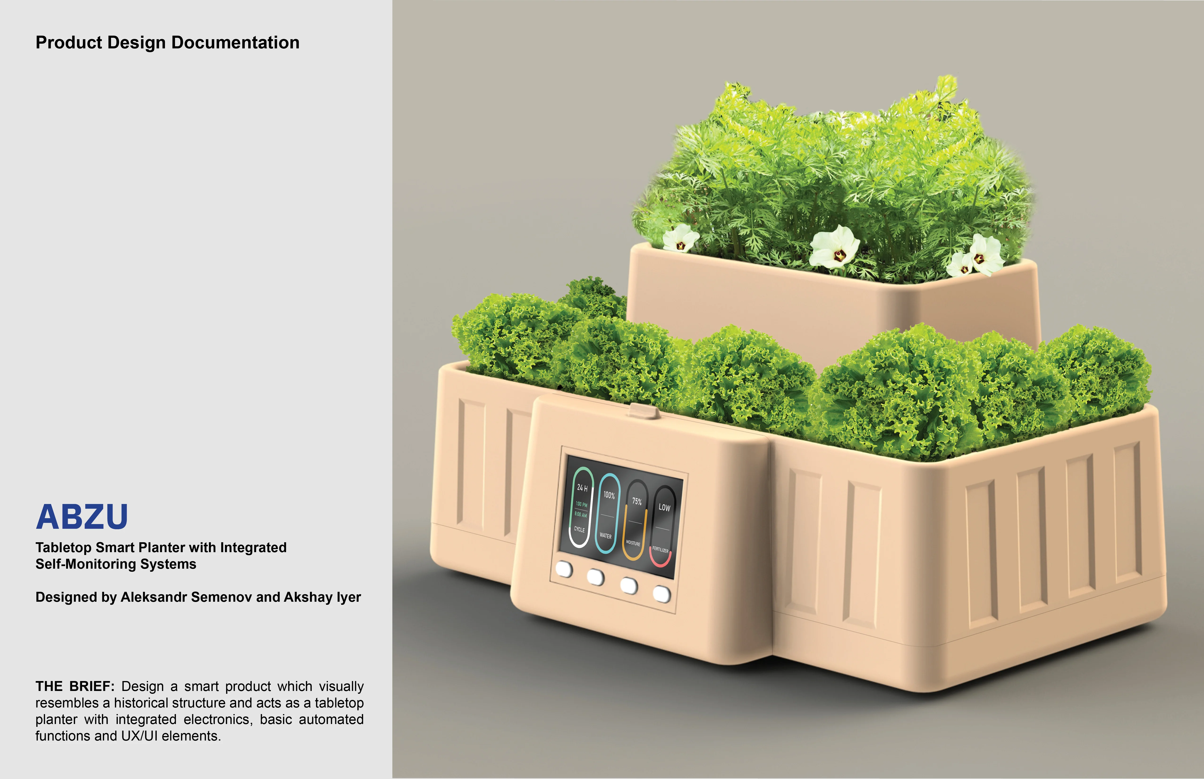 Abzu tabletop smart planter cover image.